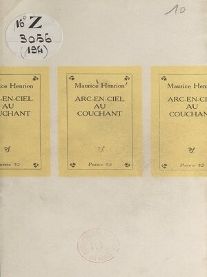 cover image of Arc-en-ciel au couchant